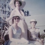 My sister (left), my mother (center) and myself – all dressed up for the Queen Mother’s Garden Party at Government House, Nairobi, 1958